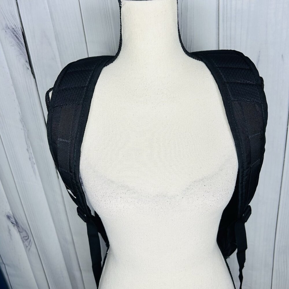 Adidas Black Solid Polyester Logo Medium Backpack… - image 6